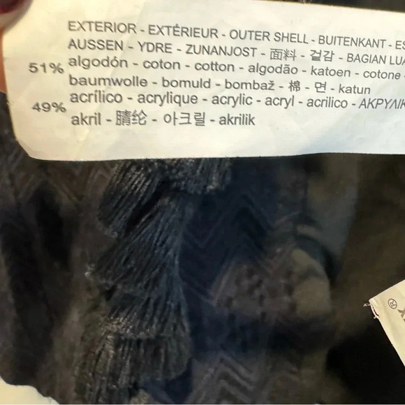 Zara Jacquard Kimono Jacket Tassel Boho Blue S - Picture 6 of 6